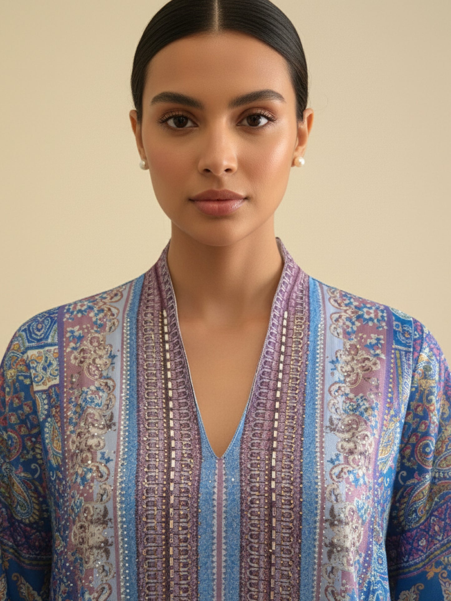 ZY-031 Blue Paisley Pattern