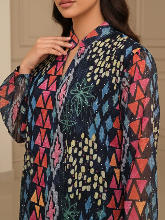 ZY-040 Multi-Color Geometric Pattern