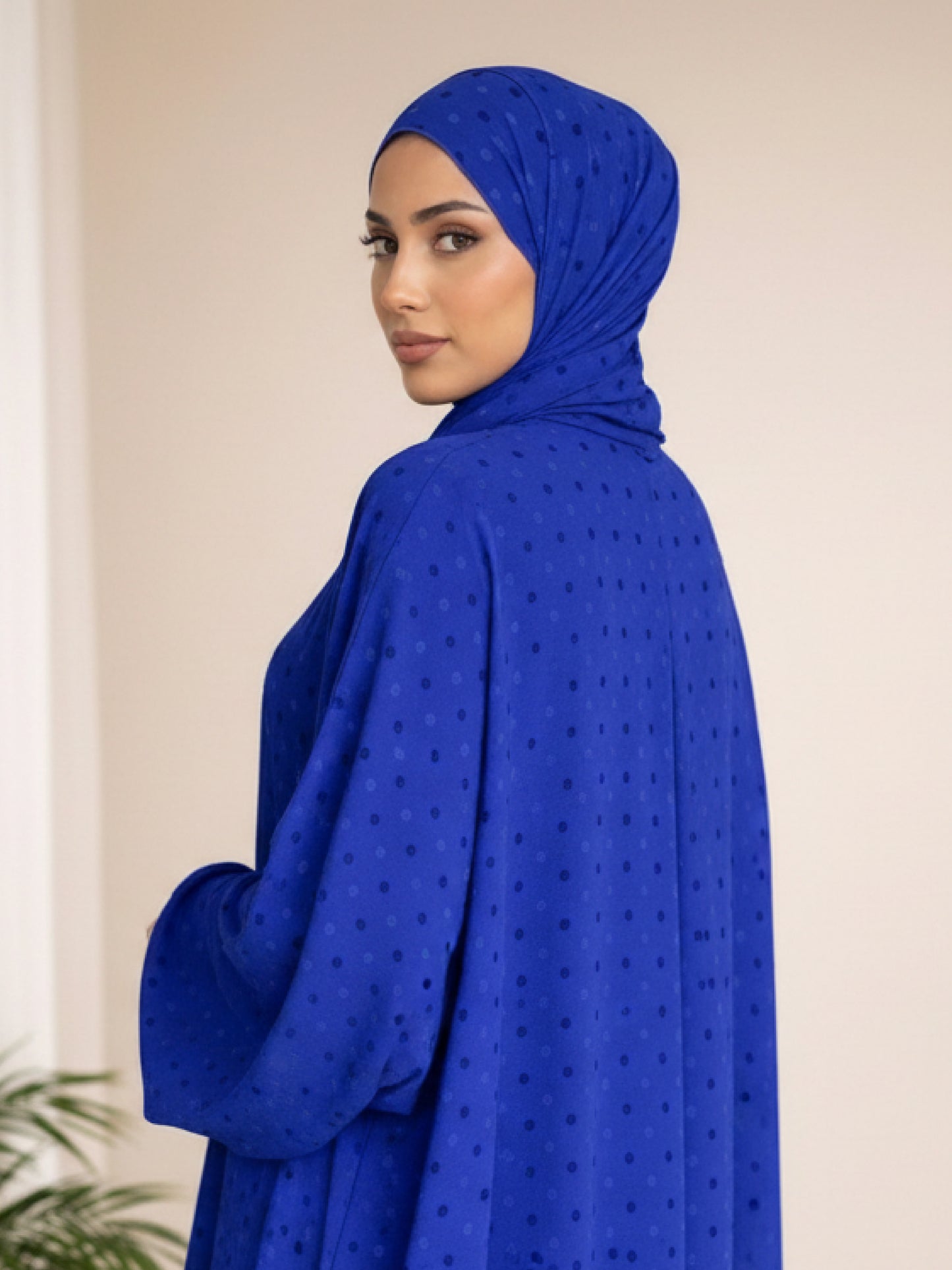ZY-050 blue Prayer Abaya