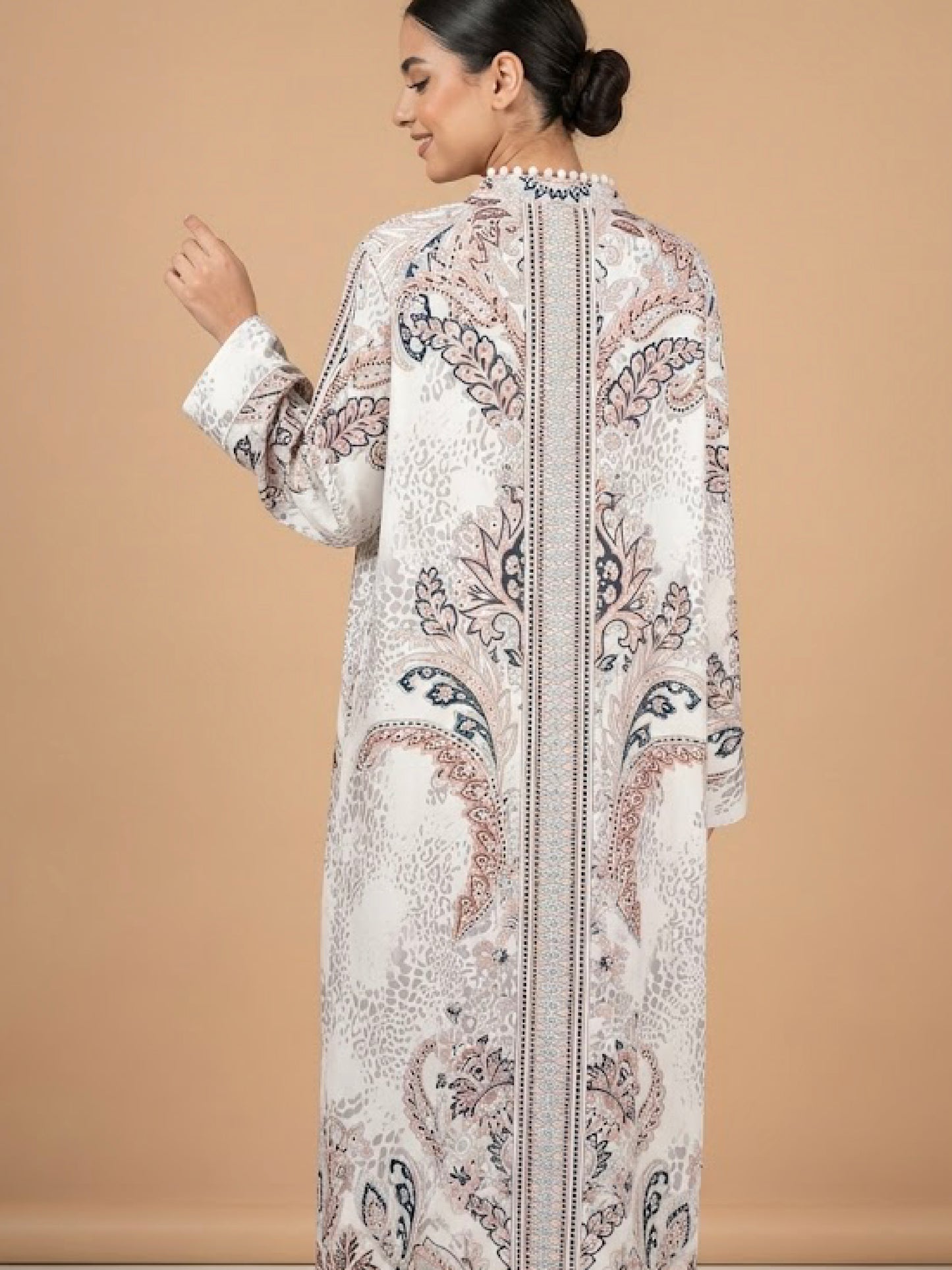 ZY-058 Paisley Elegance Jalabiya
