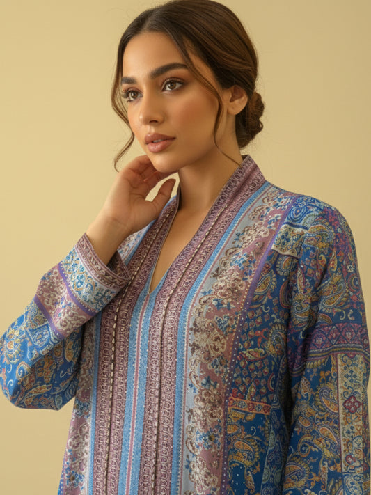 ZY-031 Blue Paisley Pattern