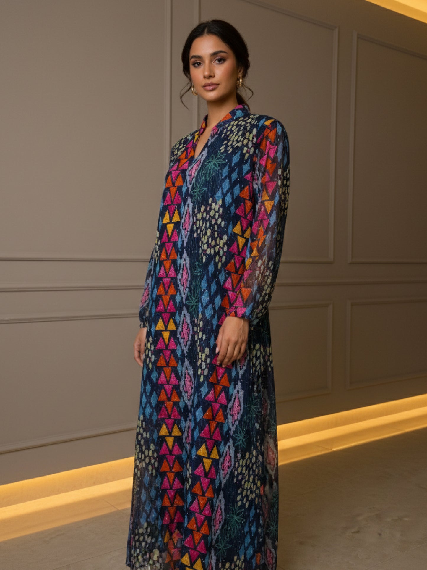 ZY-040 Multi-Color Geometric Pattern